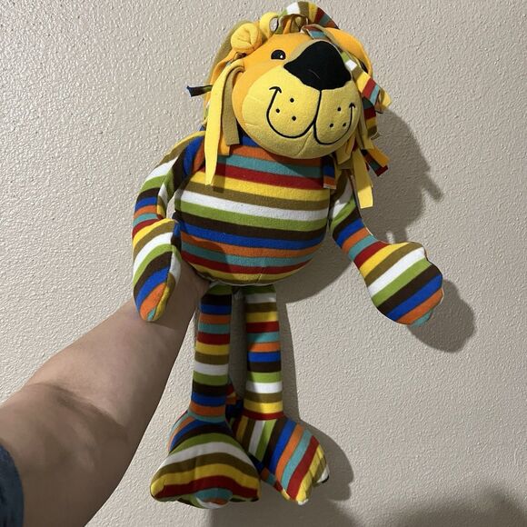 Elvis The Lion Plush Stuffed Animal 26” Striped Melissa & Doug Beeposh Striped - Picture 1 of 4